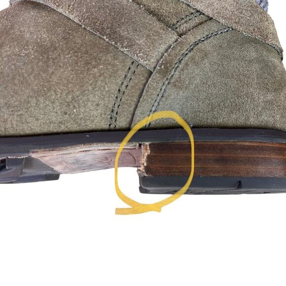 OLUKAI Pa’ia Boots Women's Size 9 EU 39 Green Textile Suede Mid Calf Harness - Picture 11 of 16